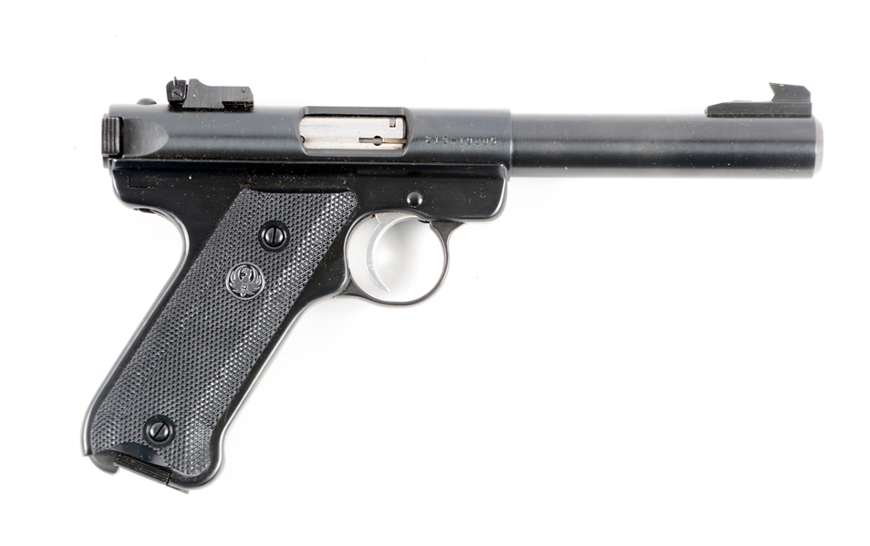 (M) BOXED RUGER MARK II TARGET SEMI-AUTOMATIC PISTOL.