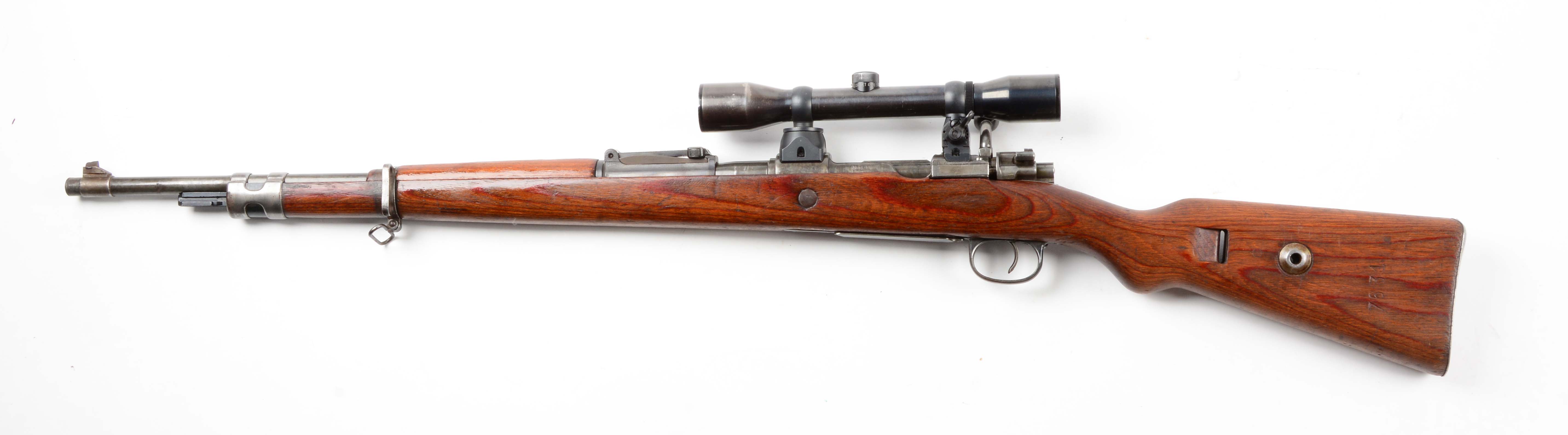 C) mauser K98 bolt action sniper rifle. 