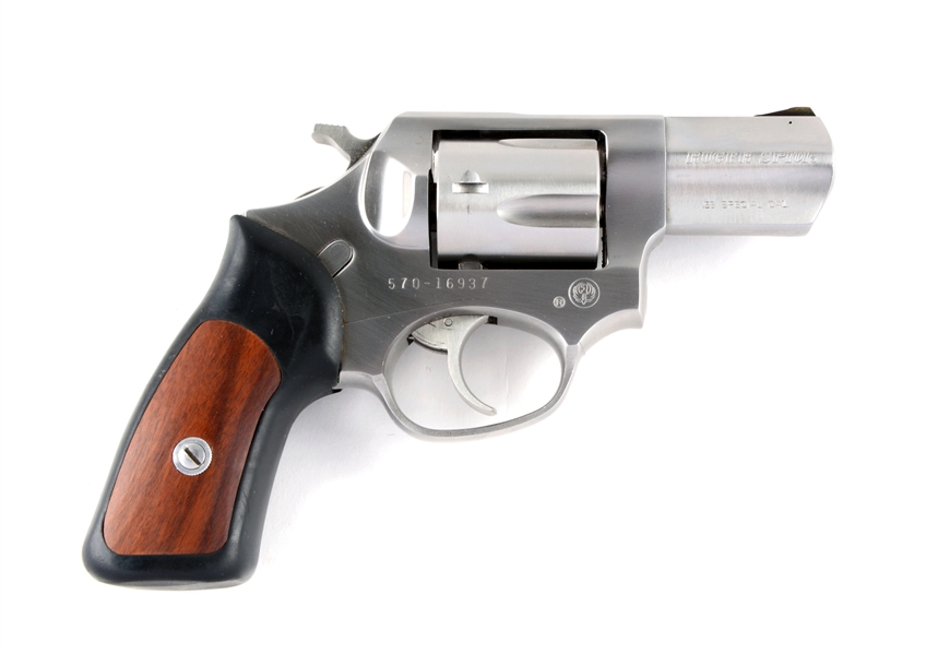 (M) BOXED RUGER SP101 STAINLESS DOUBLE ACTION REVOLVER.