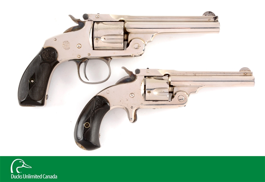 (A^) LOT OF 2: S&W .38 SINGLE ACTION 3RD MODEL PROTOTYPE & .38 SINGLE ACTION 2ND MODEL REVOLVERS.