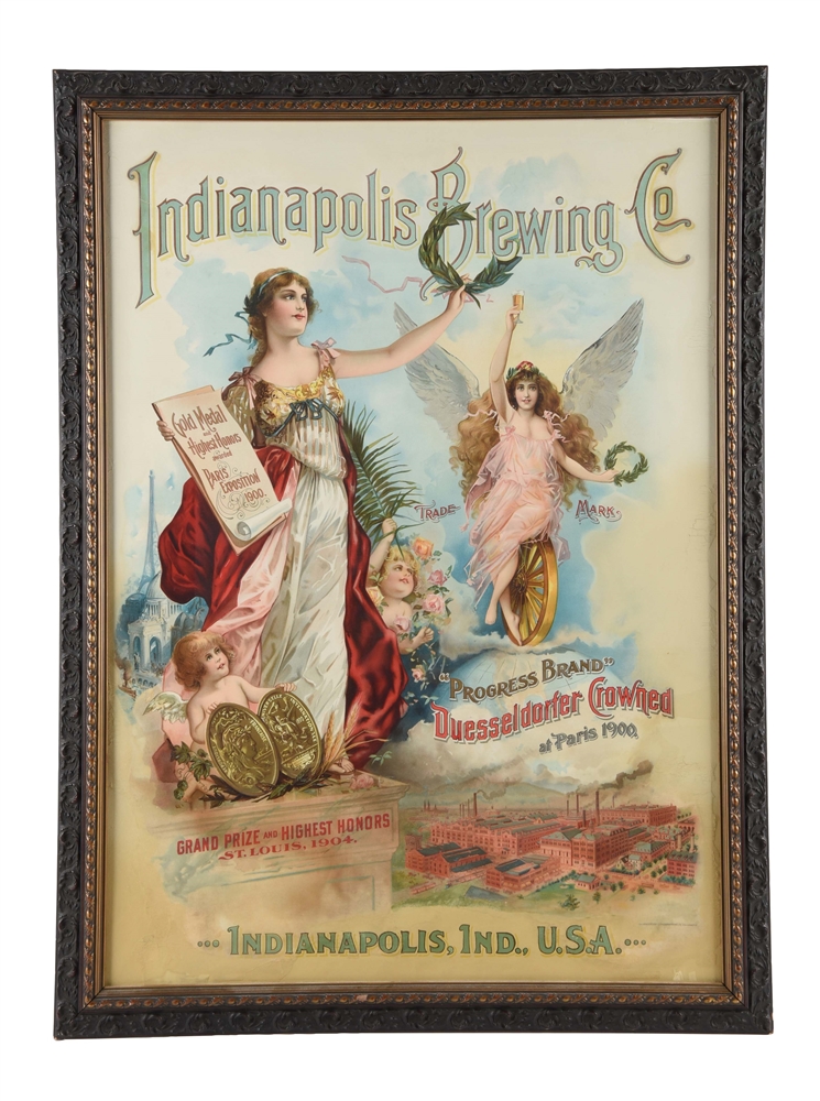 1904 INDIANAPOLIS BREWING COMPANY ADVERTISING POSTER. 