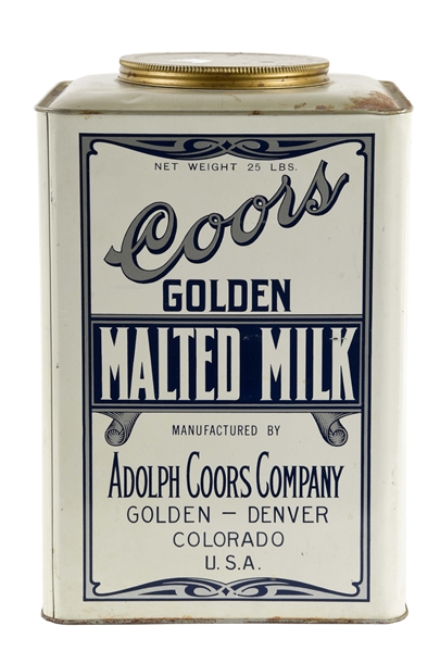 ADOLPH COORS MALTED MILK TIN. 