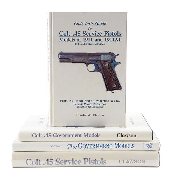 COMPLETE SET OF CLAWSON COLT 1911 BOOKS & GODDARD.
