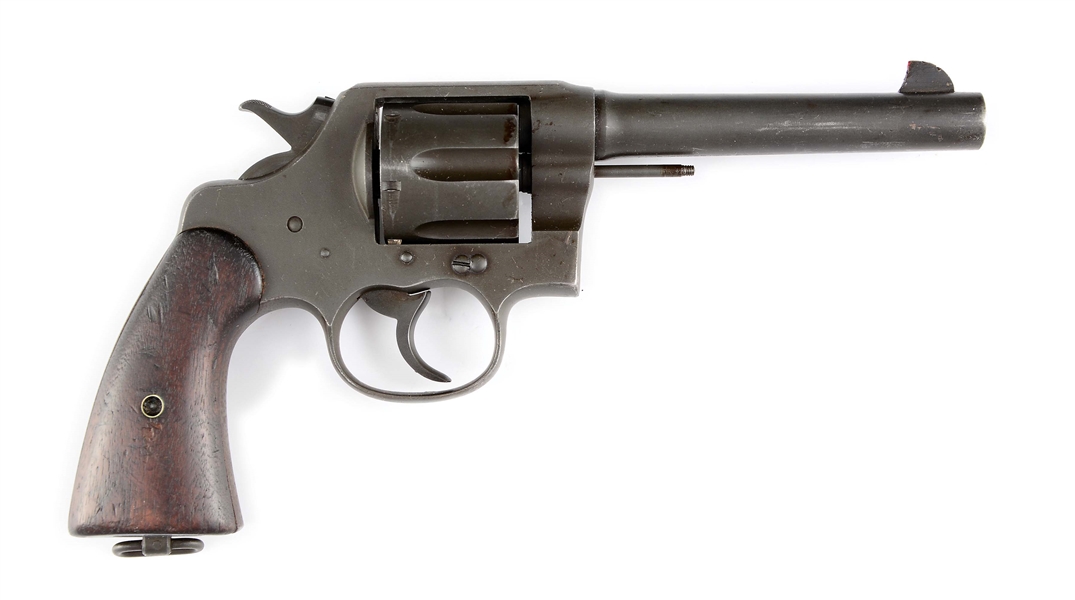 (C) COLT MODEL 1917 U.S. ARMY DOUBLE ACTION REVOLVER.