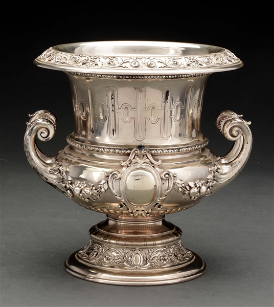 CONTINENTAL SILVER WINE COOLER. 