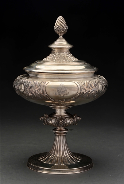 ENGLISH SILVER MILITARY TROPHY. 