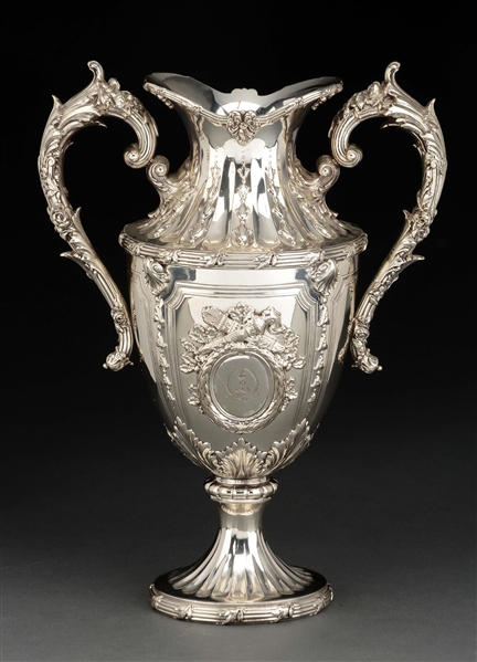 AMERICAN STERLING TWO HANDLED TROPHY CUP. 