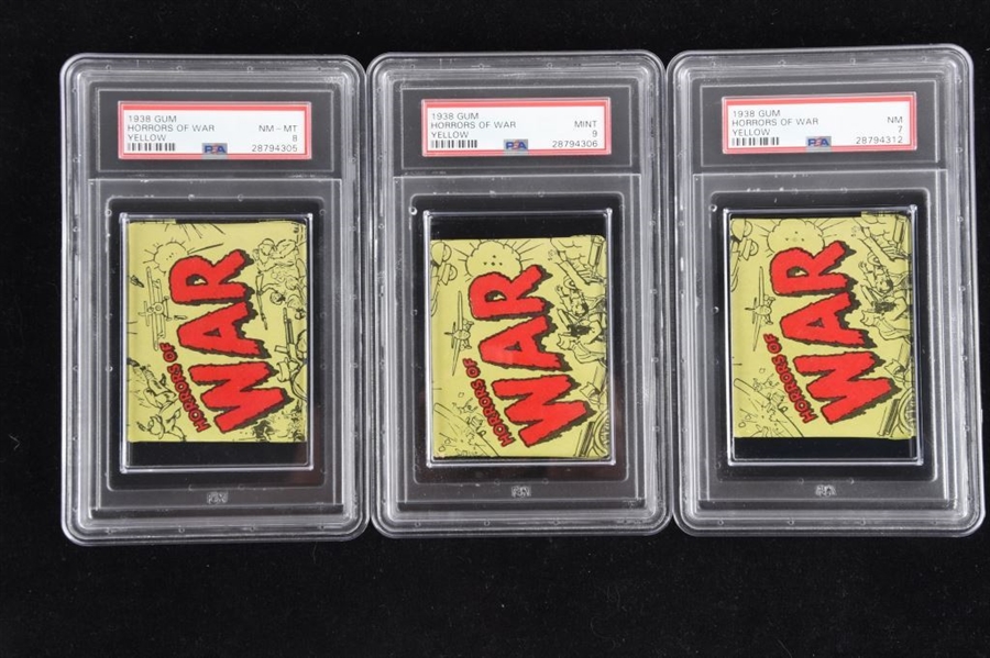 INCREDIBLE 1938 HORRORS OF WAR 12 UNOPENED PACK DEALER PREVIEW (BBCE/PSA).