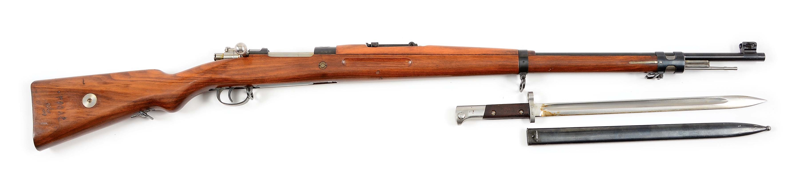 (C) PERSIAN CONTRACT BRNO MAUSER MODEL 1929 RIFLE WITH BAYONET.