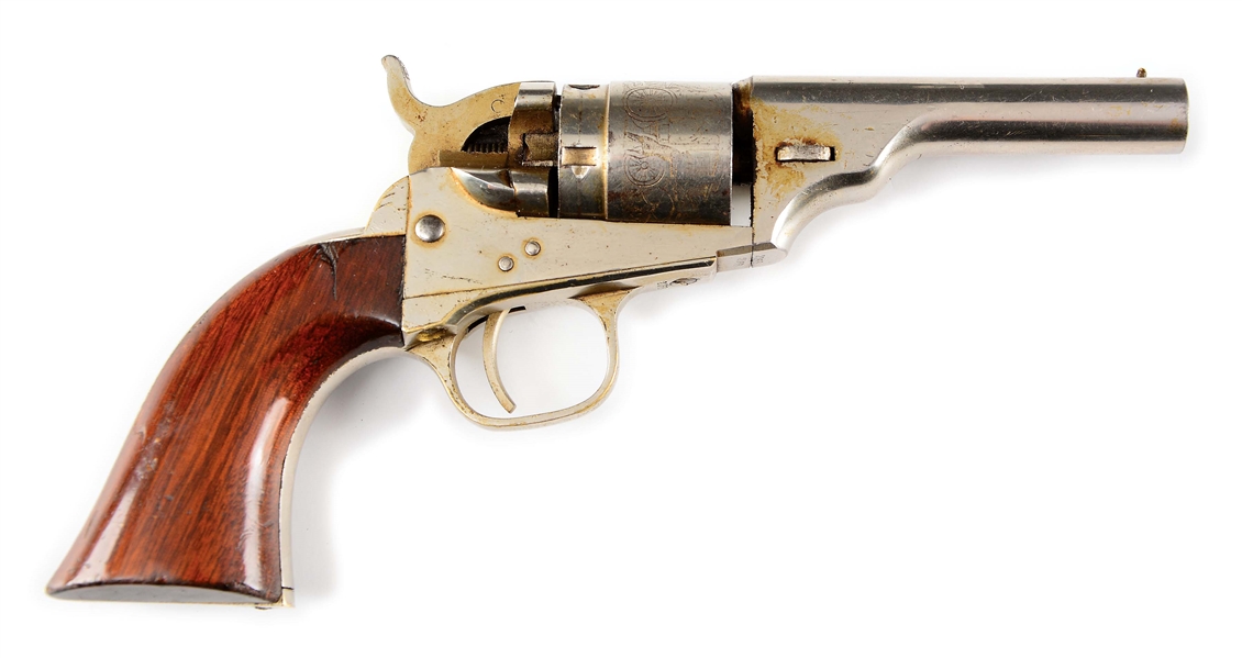 (A) COLT NEWLY MANUFACTURED TYPE 5 SOLID BARREL CARTRIDGE POCKET REVOLVER.