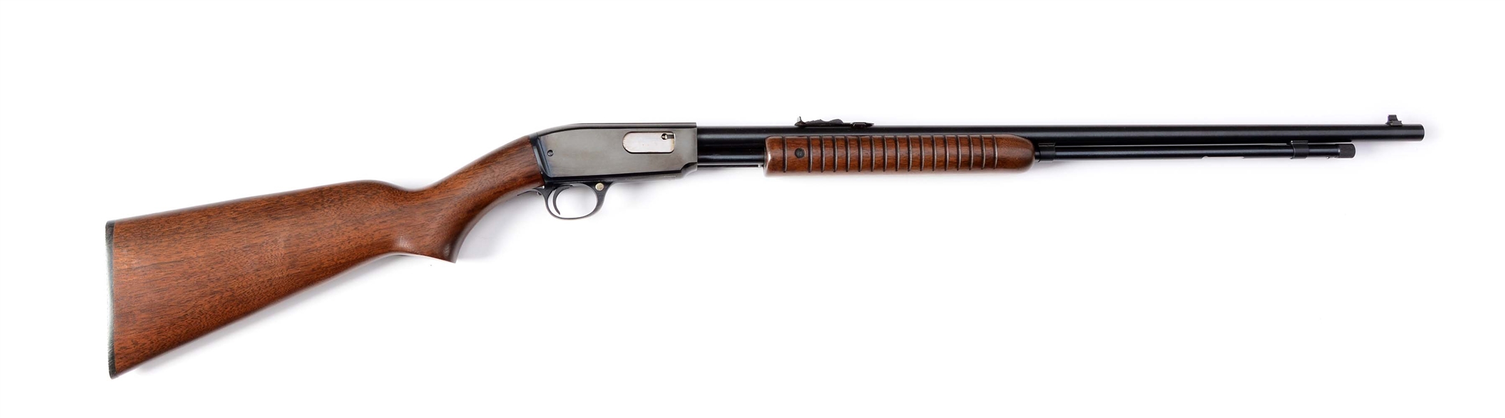 (C) NEAR NEW WINCHESTER MODEL 61 .22 MAGNUM SLIDE ACTION RIFLE WITH BOX(1962).