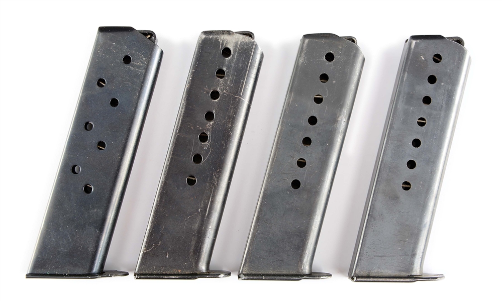 LOT OF 4: WALTHER P38 MAGAZINES.