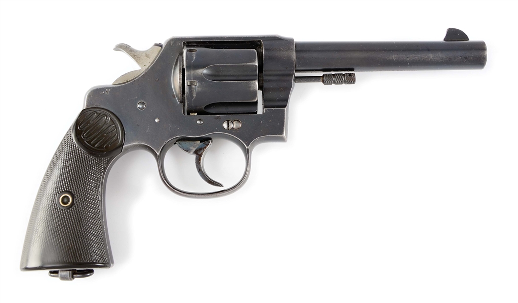 (C) COLT NEW SERVICE MODEL 1909 U.S. ARMY DOUBLE ACTION REVOLVER (1911).