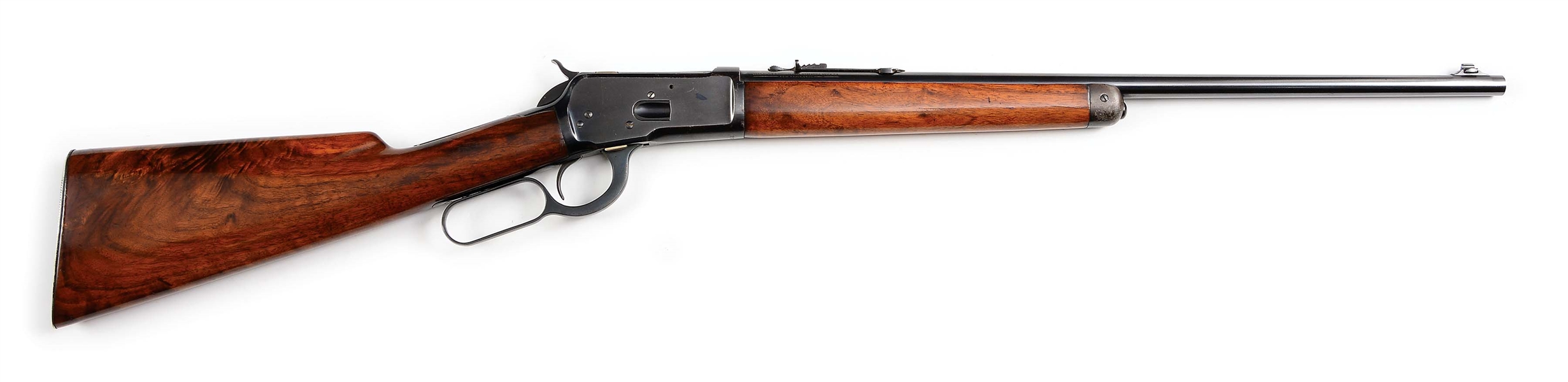 (C) WINCHESTER MODEL 53 LEVER ACTION RIFLE (1925).