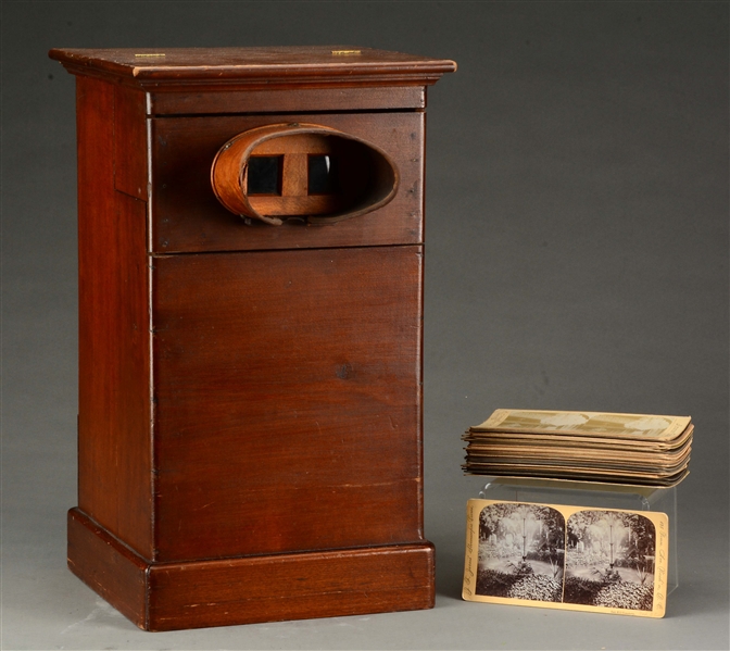 STEREOSCOPE VIEWING BOX & CARDS.