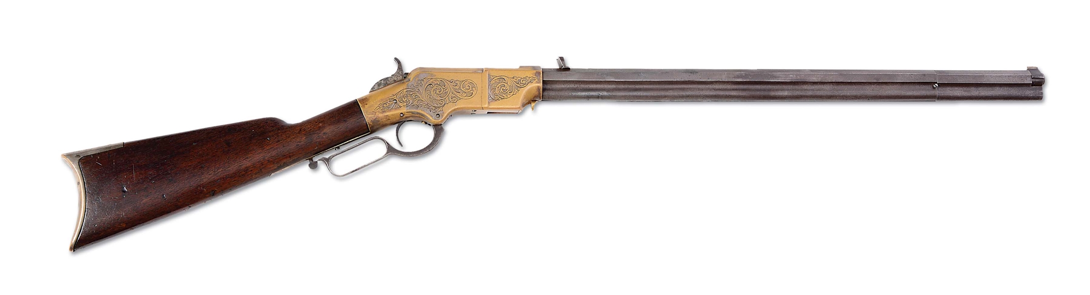 (A) ENGRAVED 2ND MODEL HENRY RIFLE (1864).
