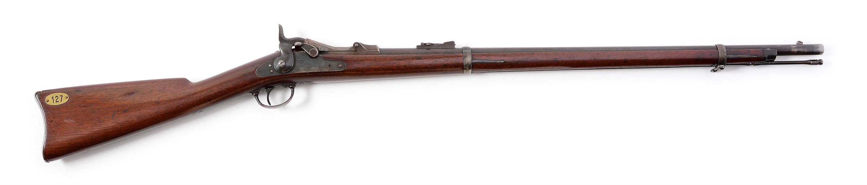 (A) U.S. MODEL 1873 TRAPDOOR CADET RIFLE BY SPRINGFIELD.