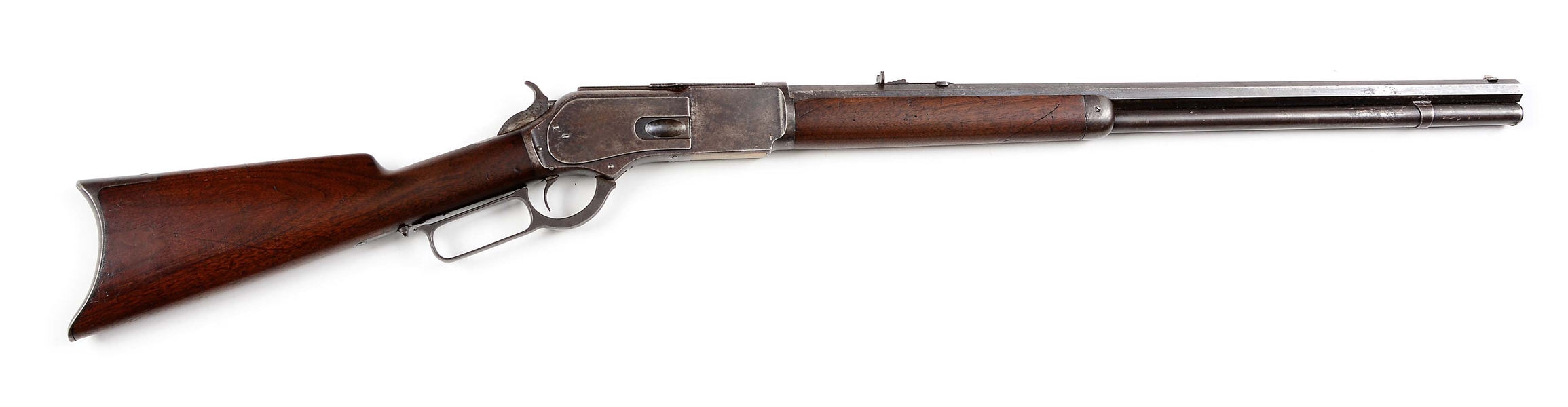 (A) WINCHESTER MODEL 1876 .50-95 EXPRESS LEVER ACTION RIFLE (1881).