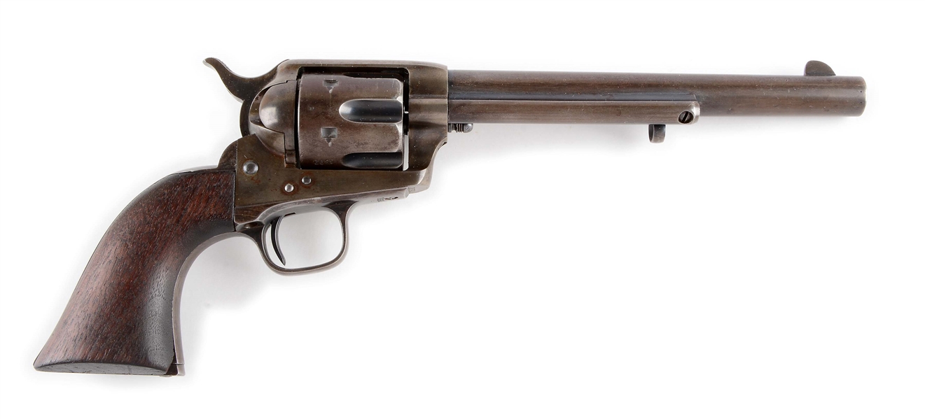 (A) EARLY U.S. COLT SINGLE ACTION ARMY CAVALRY REVOLVER.