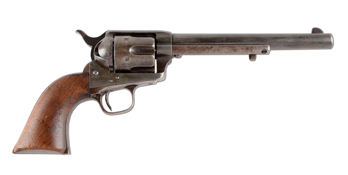 (A) EARLY AINSWORTH U.S. COLT SINGLE ACTION ARMY CAVALRY REVOLVER (1874).