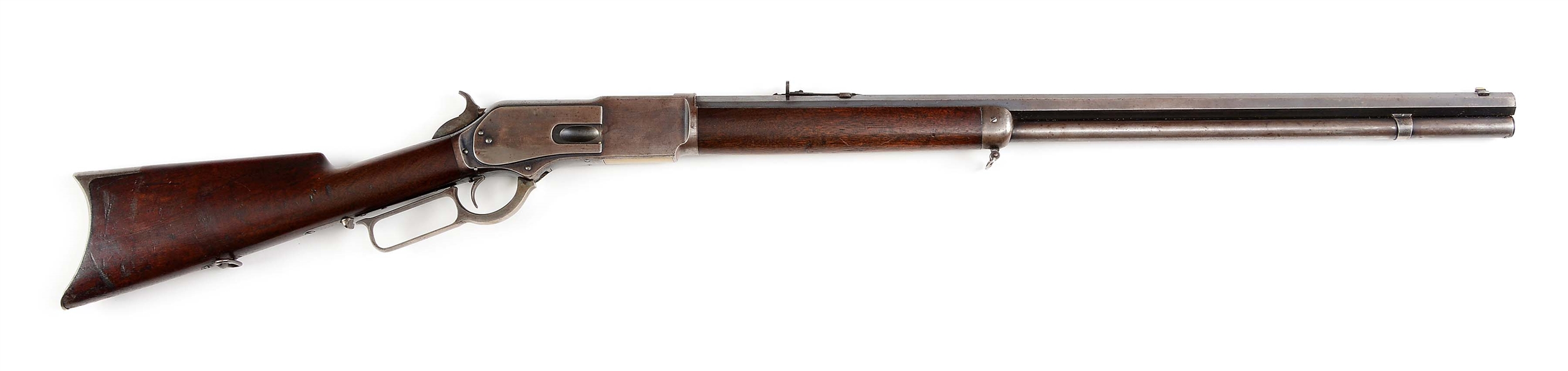 (A) WINCHESTER MODEL 1876 OPEN TOP LEVER ACTION RIFLE WITH FACTORY LETTER (1878)