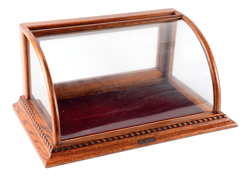 WOOD & GLASS WINCHESTER COUNTERTOP DISPLAY CASE.