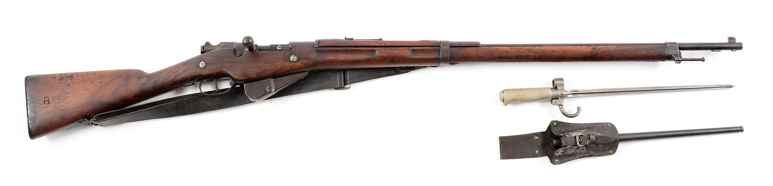 (C) FRENCH DELAUNAY BELLEVILLE BERTHIER MODEL 1907-15 WWI MILITARY RIFLE.