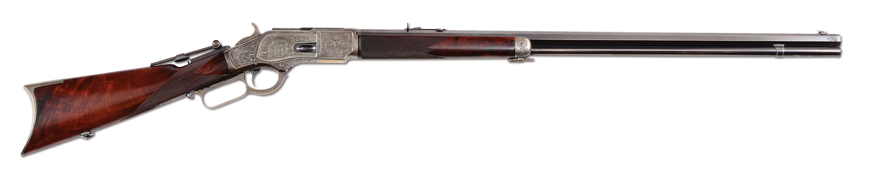 (A) OUTSTANDING ENGRAVED LIKE 1 OF 1000 WINCHESTER MODEL 1873 LEVER ACTION RIFLE (1878).