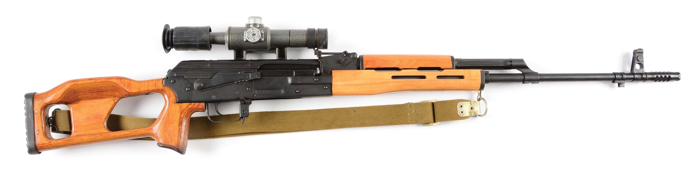 (M) ROMANIAN PSL-54C DRAGONUV STYLE SNIPER RIFLE WITH SCOPE.