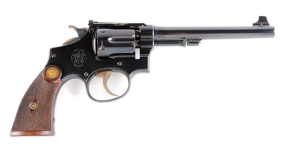 (C) SMITH & WESSON MODEL 1905 HE DOUBLE ACTION TARGET REVOLVER