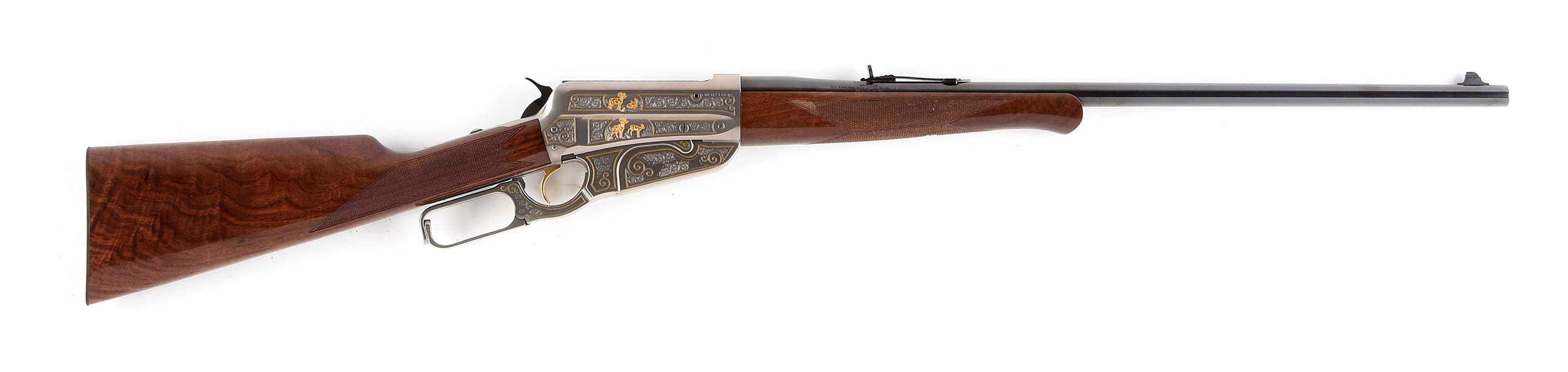 (M) DELUXE ENGRAVED WINCHESTER MODEL 1895 LEVER ACTION RIFLE (MODERN).