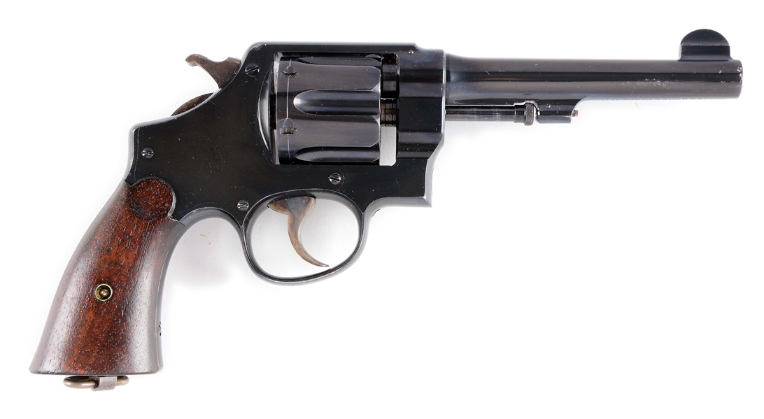 (C) SMITH & WESSON MODEL 1917 U.S. ARMY DOUBLE ACTION REVOLVER.