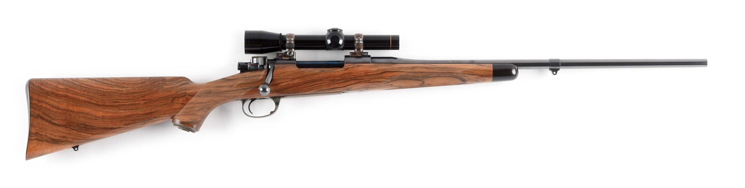(M) FINELY APPOINTED MAUSER CUSTOM RIFLE BY STEPHEN L. BILLEB WITH SCOPE.