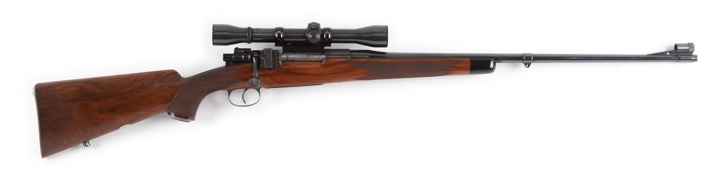 (C) GRIFFIN & HOWE CUSTOM .220 SWIFT MAUSER BOLT ACTION RIFLE WITH SCOPE (CIRCA 1952).. 