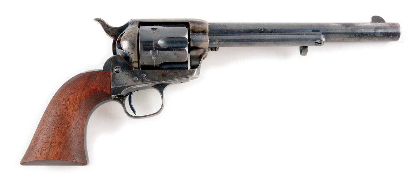 (A) COLT DFC SINGLE ACTION ARMY CAVALRY REVOLVER (1880). 