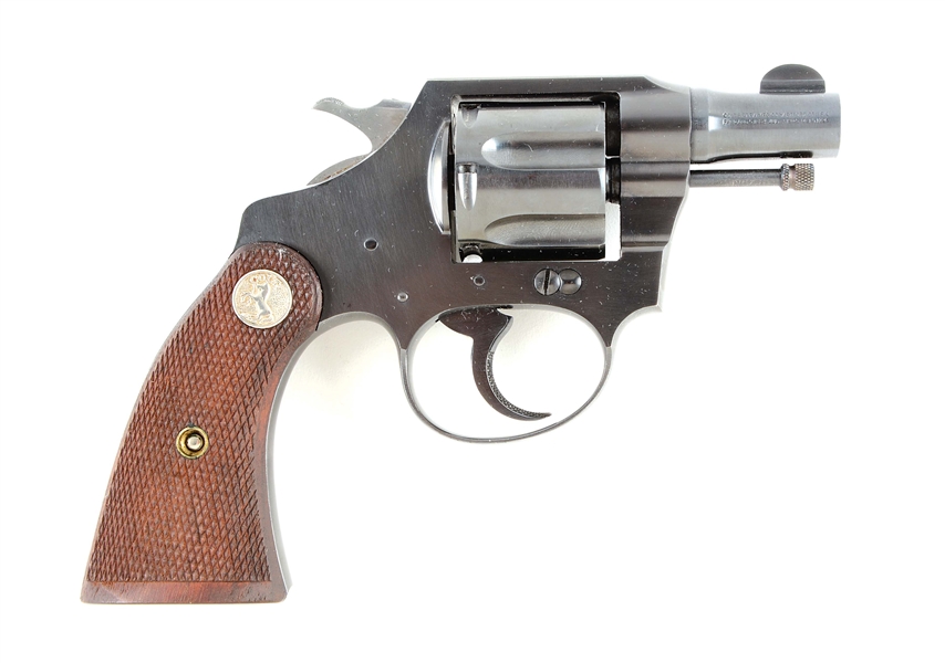 (C) NEAR NEW PRE-WAR COLT BANKERS SPECIAL DOUBLE ACTION REVOLVER (1933).