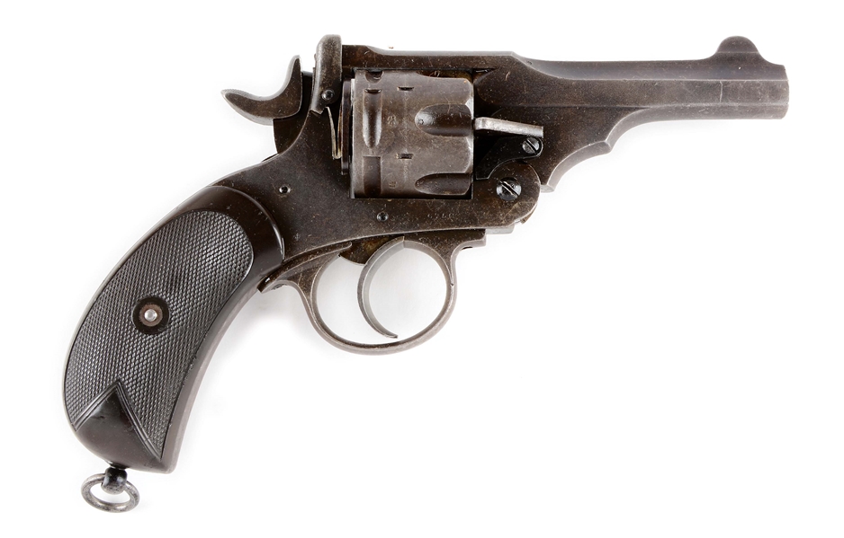 (C) SCARCE BRITISH WEBLEY & SCOTT MARK III .455 DOUBLE ACTION REVOLVER.