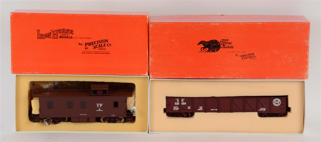 LOT OF 2: PRECISION SCALE TRAIN CARS IN BOXES.