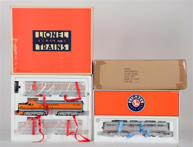 LOT OF 2: LIONEL LOCOMOTIVES IN BOXES.