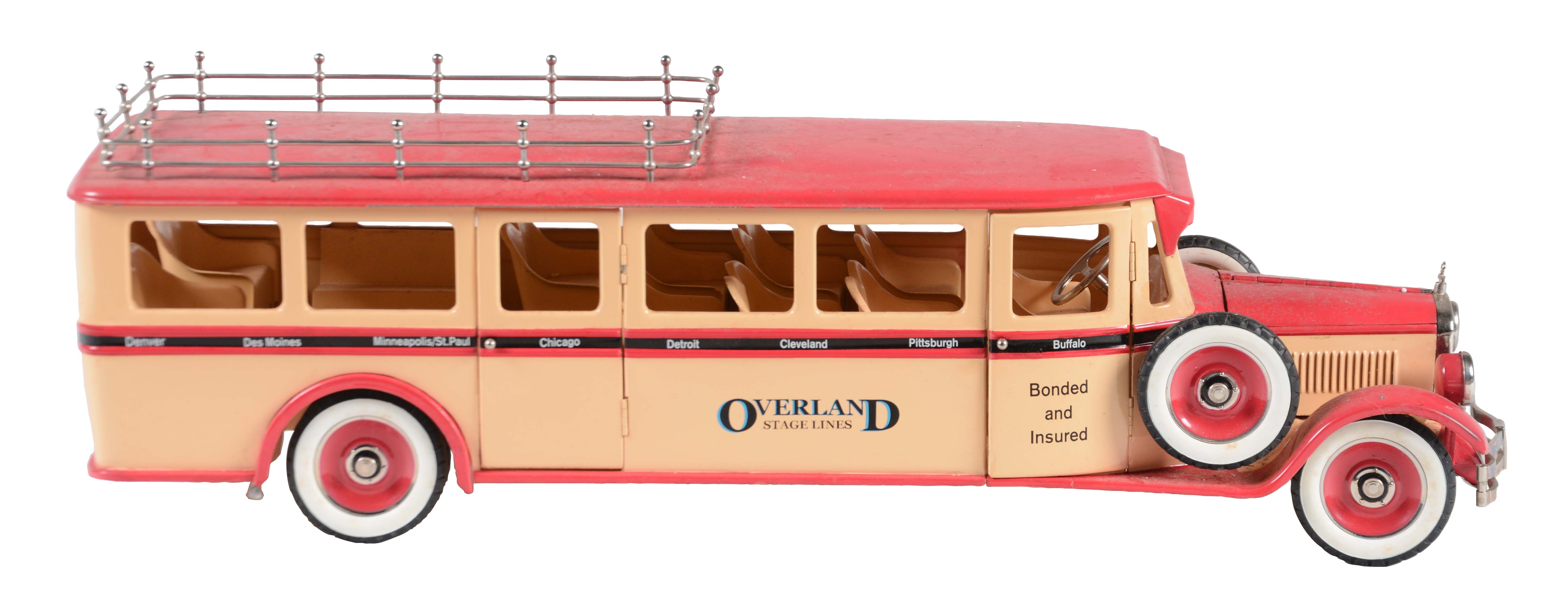 Lot Detail - CHINESE COMTEMPORARY MODEL OF A 1920'S OVERLAND BUS.