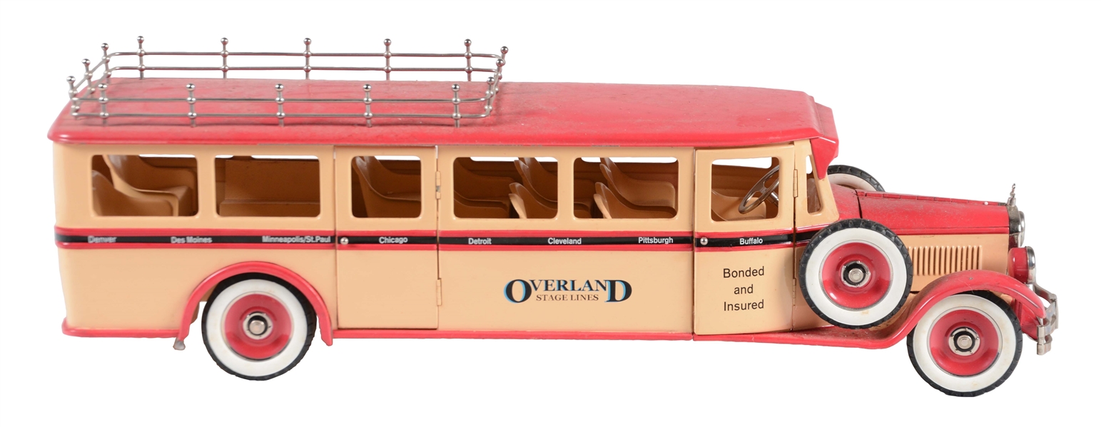 CHINESE COMTEMPORARY MODEL OF A 1920S OVERLAND BUS.
