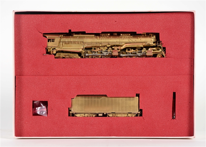 BRASS KEY IMPORTS LOCOMOTIVE AND TENDER IN BOX.