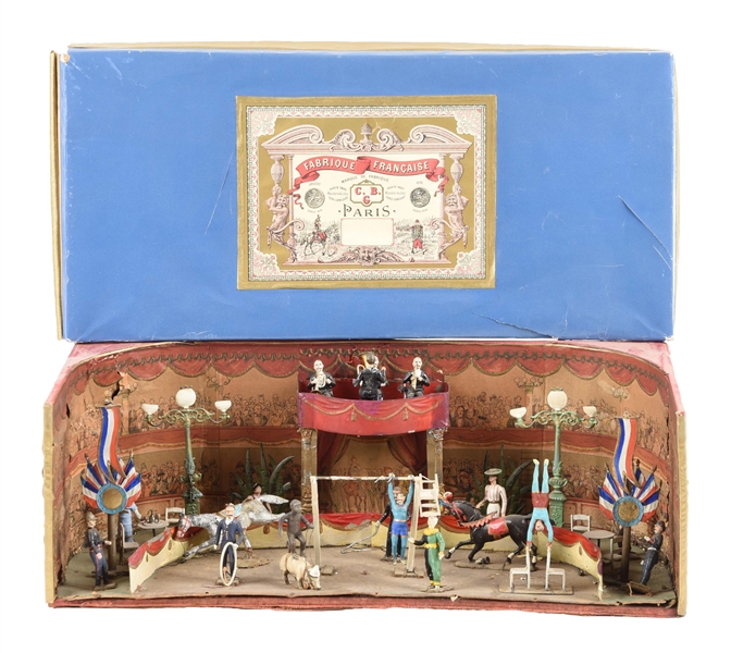 EARLY FRENCH MIGNOT CIRCUS SET. 