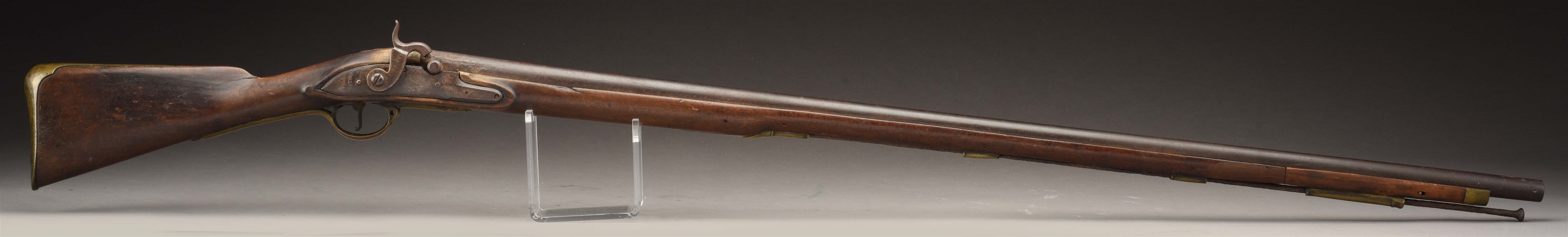 (A) AMERICAN RESTOCKED "LONG LAND" PATTERN 1756 FIRST MODEL BROWN BESS DATED 1764 BY COLLIN.