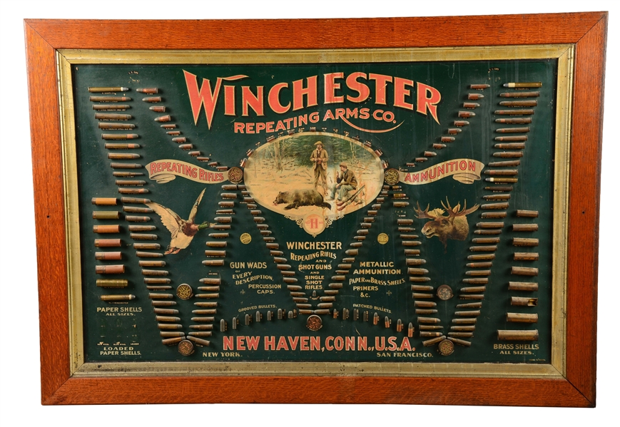 WINCHESTER REPEATING ARMS CO. AMMUNITION STORE DISPLAY. 