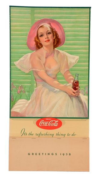 1938 CANADIAN COCA-COLA ADVERTISING CALENDAR. 
