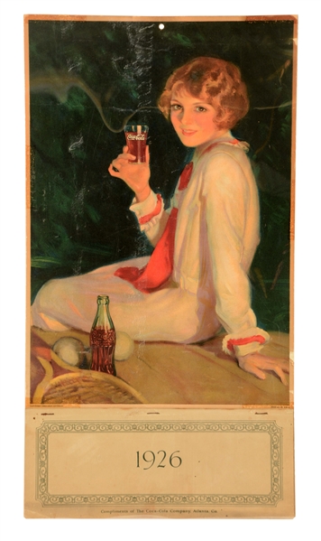 1926 COCA-COLA ADVERTISING CALENDAR. 