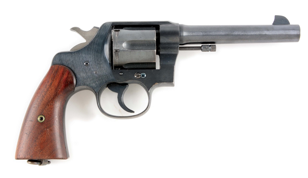 (C) COLT NEW SERVICE 1917 US ARMY DOUBLE ACTION REVOLVER.