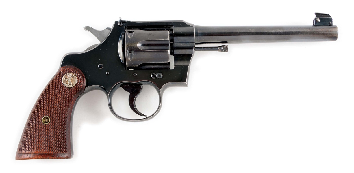 (C) COLT OFFICERS MODEL .38 TARGET 2ND ISSUE DOUBLE ACTION REVOLVER (1925).