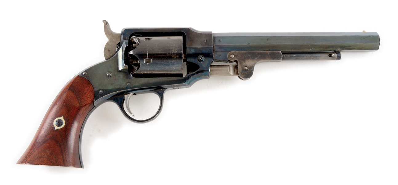 (A) UNFIRED ROGERS & SPENCER ARMY MODEL PERCUSSION REVOLVER.